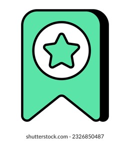 Bookmark icon design , editable vector 