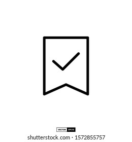 Bookmark icon, design inspiration vector template for interface and any purpose