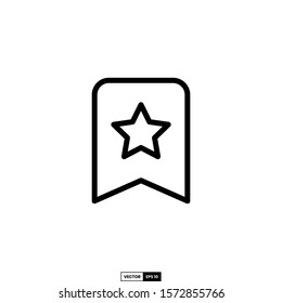 Bookmark icon, design inspiration vector template for interface and any purpose