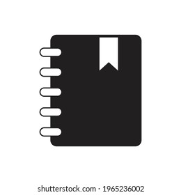 Design von Lesezeichen-Symbolen einzeln auf weißem Hintergrund