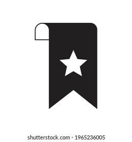 Bookmark icon design isolated on white background