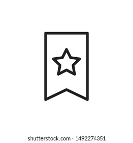 Bookmark icon  design template. Trendy style, vector eps 10