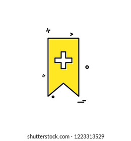 Bookmark icon design vector 