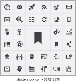 bookmark icon. digital marketing icons universal set for web and mobile