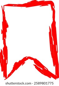 bookmark icon in doodle style