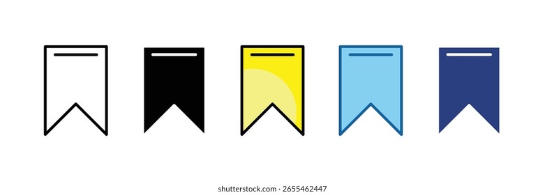 Bookmark-Symbol-Element für Design