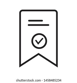 Bookmark icon, Favorite bookmark icon. vector graphics