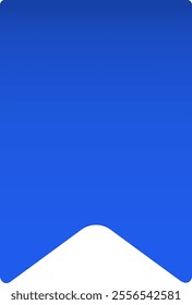 Bookmark icon is featuring a simple blue shape with rounded corners, set against a clean white background, creating a visually appealing and easily recognizable symbol for saving digital content