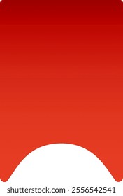 Bookmark icon featuring a vibrant red gradient and a distinctive white space at the bottom, creating a simple yet effective visual representation of a bookmark