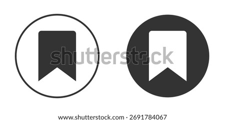 Bookmark icon. filled flat sign for mobile concept. Vector graphics