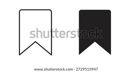 Bookmark icon. filled flat sign for mobile concept and web design