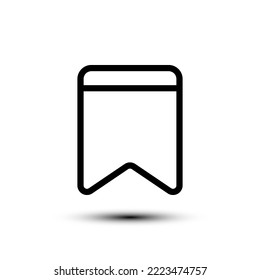Bookmark icon. flat design vector illustration for web and mobile
