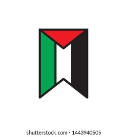 bookmark icon. flat illustration of bookmark - vector