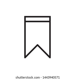 bookmark icon. flat illustration of bookmark - vector