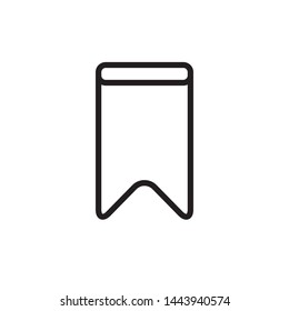 bookmark icon. flat illustration of bookmark - vector