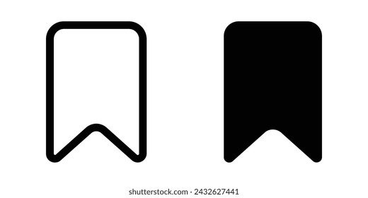 Bookmark icon. flat illustration of vector icon