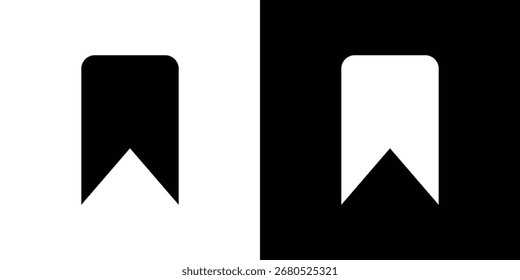 Lesezeichen-Symbol. Kollektion mit flachen Linien.