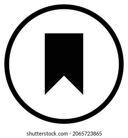 icono de marcador. Estilo plano Forma de círculo aislada en fondo blanco. Ilustración del vector