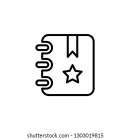 Bookmark Icon In Flat Style Vector For Apps, UI, Websites. Black Icon Vector Illustration