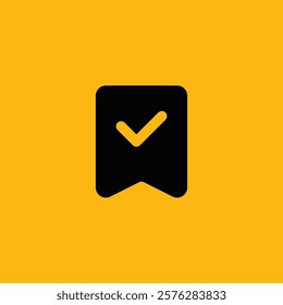 Bookmark icon flat vector design