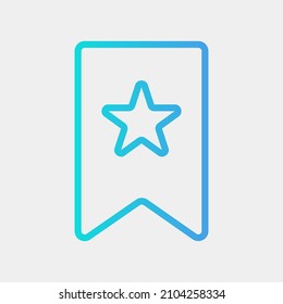 Bookmark icon in gradient style about social media, use for website mobile app presentation