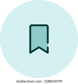 Bookmark icon, illustration, vector on a white background.