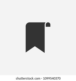 Bookmark icon illustration,vector tag sign symbol