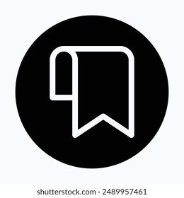 Bookmark Icon, Insta Save Sign Vector Icon, 