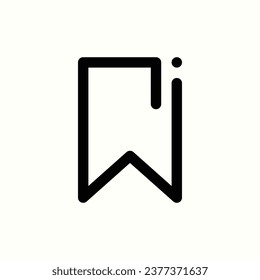 bookmark icon, isolated icon in light background, perfect for website, blog, logo, graphic design, social media, UI, mobile app