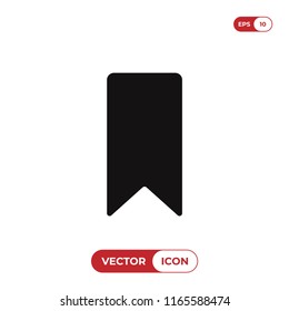 Bookmark icon isolated on white background. Modern, simple symbol in trendy design style for website, mobile, app, graphic, logo, UI. Flat vector element illustration. EPS10.