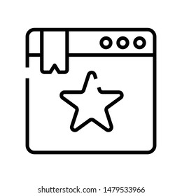 Bookmark icon isolated on white background.