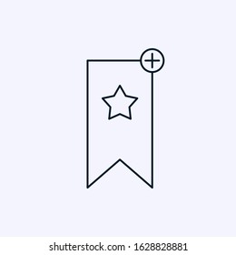 Bookmark icon isolated on white background