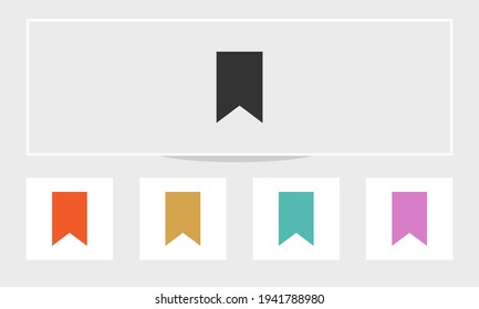 Icono de marcador aislado en fondo blanco. Icono de marcador en estilo de diseño moderno para sitio web y aplicación móvil. Marcador icono vector símbolo moderno y sencillo.