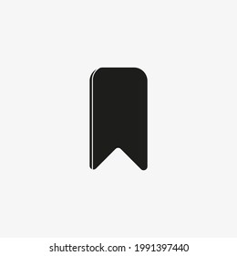 Icono de marcador aislado en fondo blanco. vector de símbolo de libro de lectura