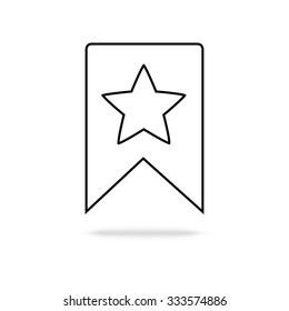 bookmark icon isolated on a white background