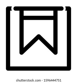 bookmark icon isolated sign symbol vector illustration - high quality black style vector icons
