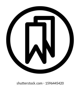 bookmark icon isolated sign symbol vector illustration - high quality black style vector icons
