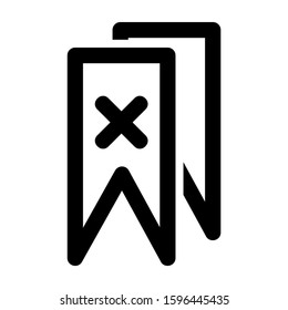 bookmark icon isolated sign symbol vector illustration - high quality black style vector icons
