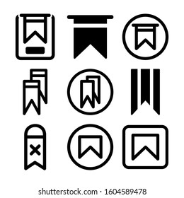 bookmark icon isolated sign symbol vector illustration - Collection of high quality black style vector icons
