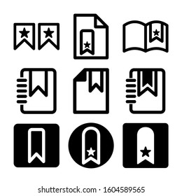 bookmark icon isolated sign symbol vector illustration - Collection of high quality black style vector icons
