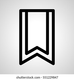bookmark icon. isolated sign symbol