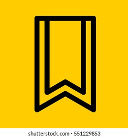 bookmark icon. isolated sign symbol