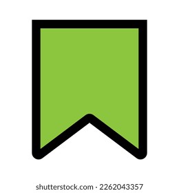 Bookmark icon line isolated on white background. Black flat thin icon on modern outline style. Linear symbol and editable stroke. Simple and pixel perfect stroke vector illustration.