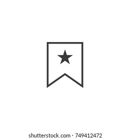 bookmark Icon. line style vector illustration