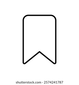 Bookmark icon linear logo isolated