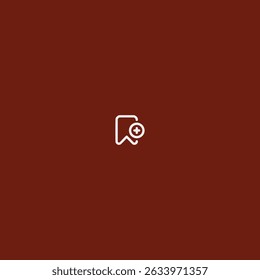 Bookmark icon logo flat vector design