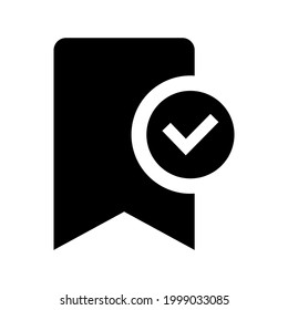icono de marcador o logotipo símbolo de signo aislado ilustración vectorial - Colección de iconos vectoriales de estilo negro de alta calidad