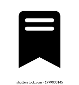 bookmark icon or logo isolated sign symbol vector illustration - high quality black style vector icons