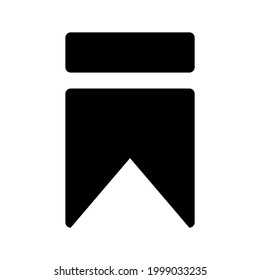 bookmark icon or logo isolated sign symbol vector illustration - high quality black style vector icons