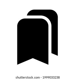 bookmark icon or logo isolated sign symbol vector illustration - high quality black style vector icons